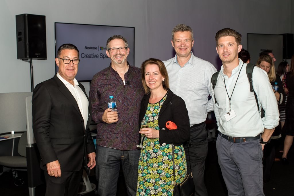 Rowan Davies - John Ravitch - Janelle Neath - Richard Neath - Jeremy PollakCreative Spaces Launch_Steel Case Showroom Sydney_Photographer_Daniele Massacci_Web-1976