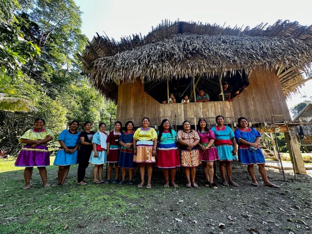 Campsite 2 is the Cofan Village where locals threw us a wonderful crafts fair to support women artisans.