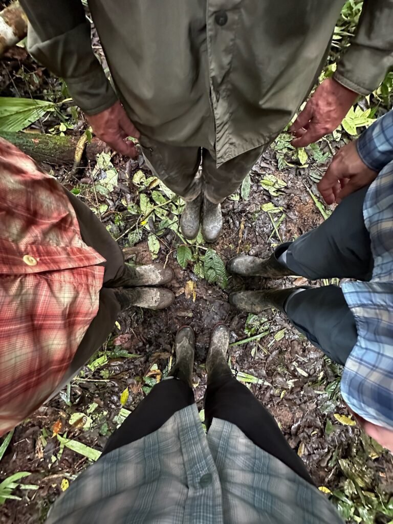 Our thick rubber boots saved us. Repeatedly. Other than sleeping, we wore them dawn to dusk.