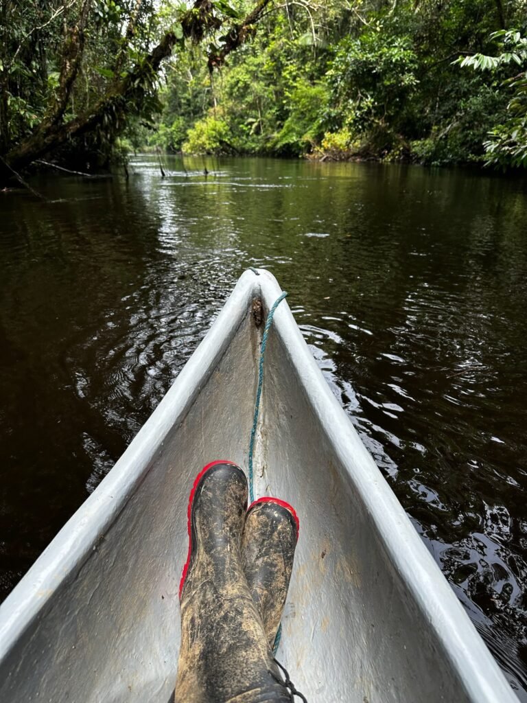 The dark black waters of the Zabalo River hold many secrets.