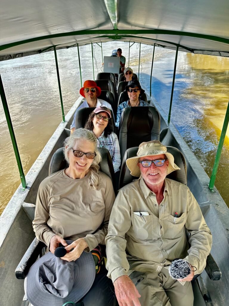 Speed boats built by a local Cofan start-up company.