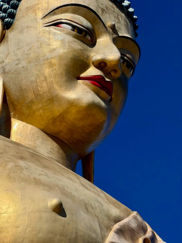 Buddha is quite happy to see us