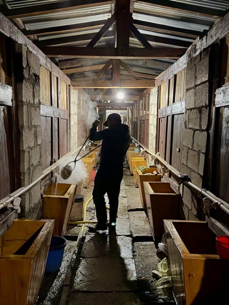 Herbal mineral bath waters were piping hot 