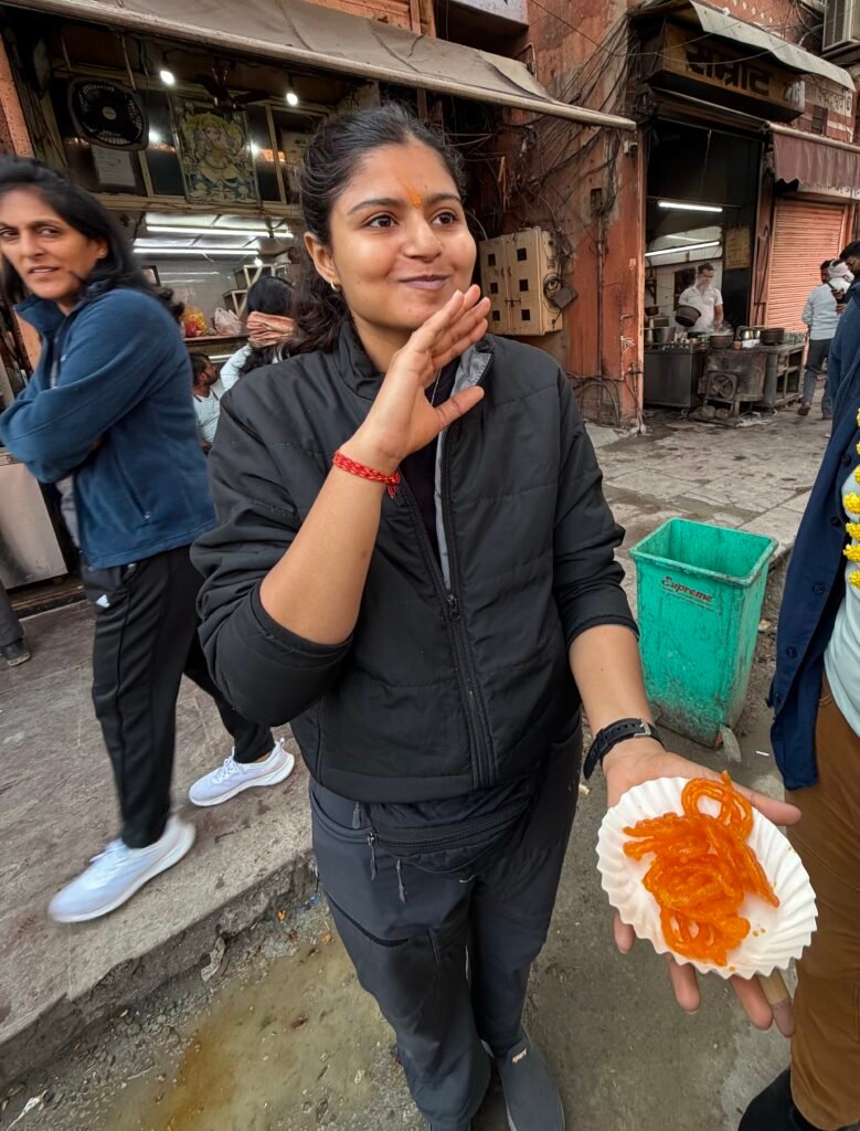 She took us to her favorite spots for chai, lassi and treats