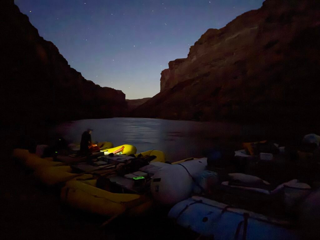 Each night a different campsite 